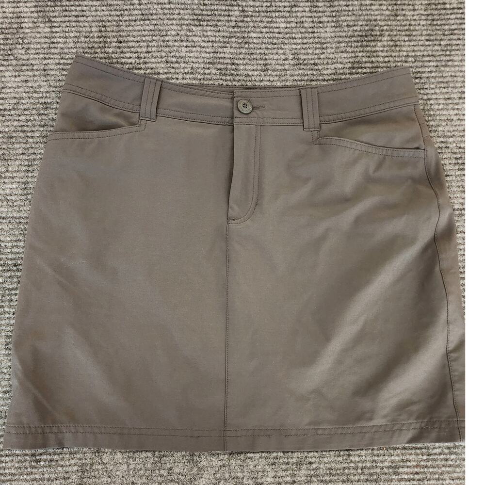 Eddie Bauer Women's Adventurer 2.0 Skort Size 4 Charcoal Outdoor Sporty Golf